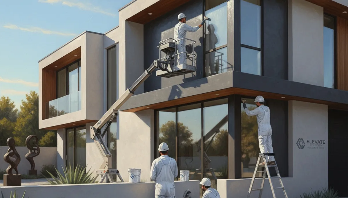 Las Vegas house painters applying durable exterior coating in Las Vegas, NV