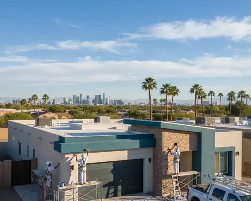 Exterior painting services for Las Vegas, NV homes by Las Vegas Paint Pros